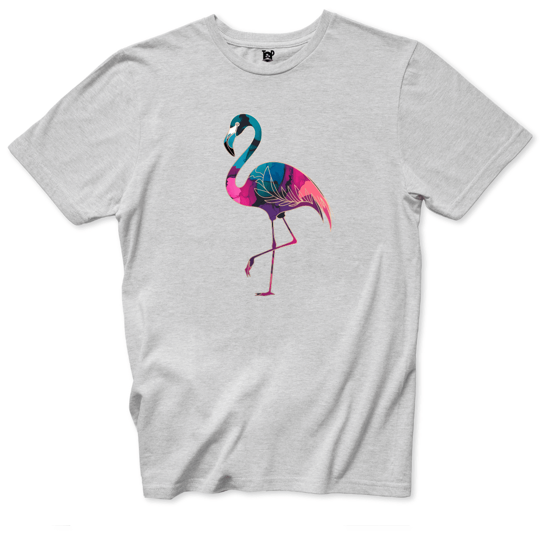 Vibrant Flamingo T-Shirt - Throwback Paradise #