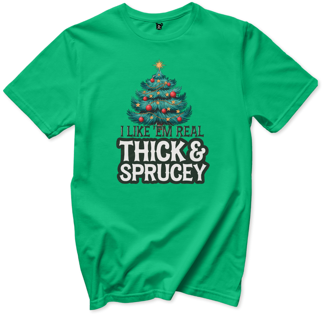 Thick and Sprucey T-Shirt - Throwback Paradise #