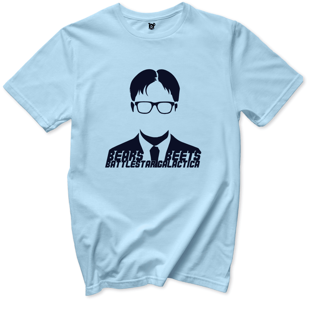 Bears, Beets, Battlestar Galactica T-Shirt - Throwback Paradise #