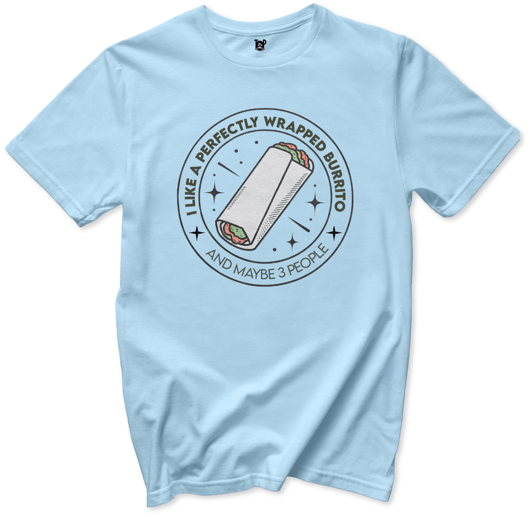 Printify T-Shirt Light Blue / S Burrito T-Shirt