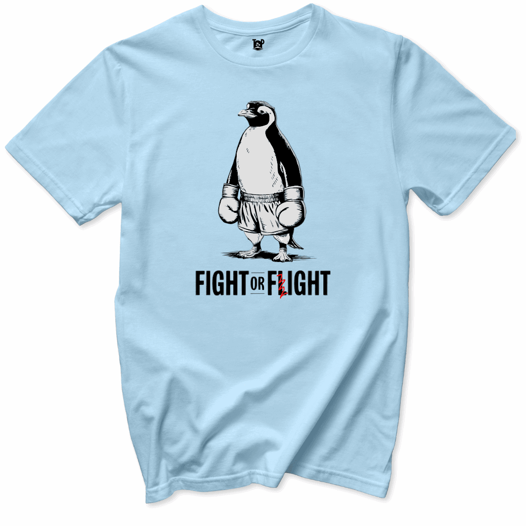 Printify T-Shirt Light Blue / S Fight or Flight T-Shirt