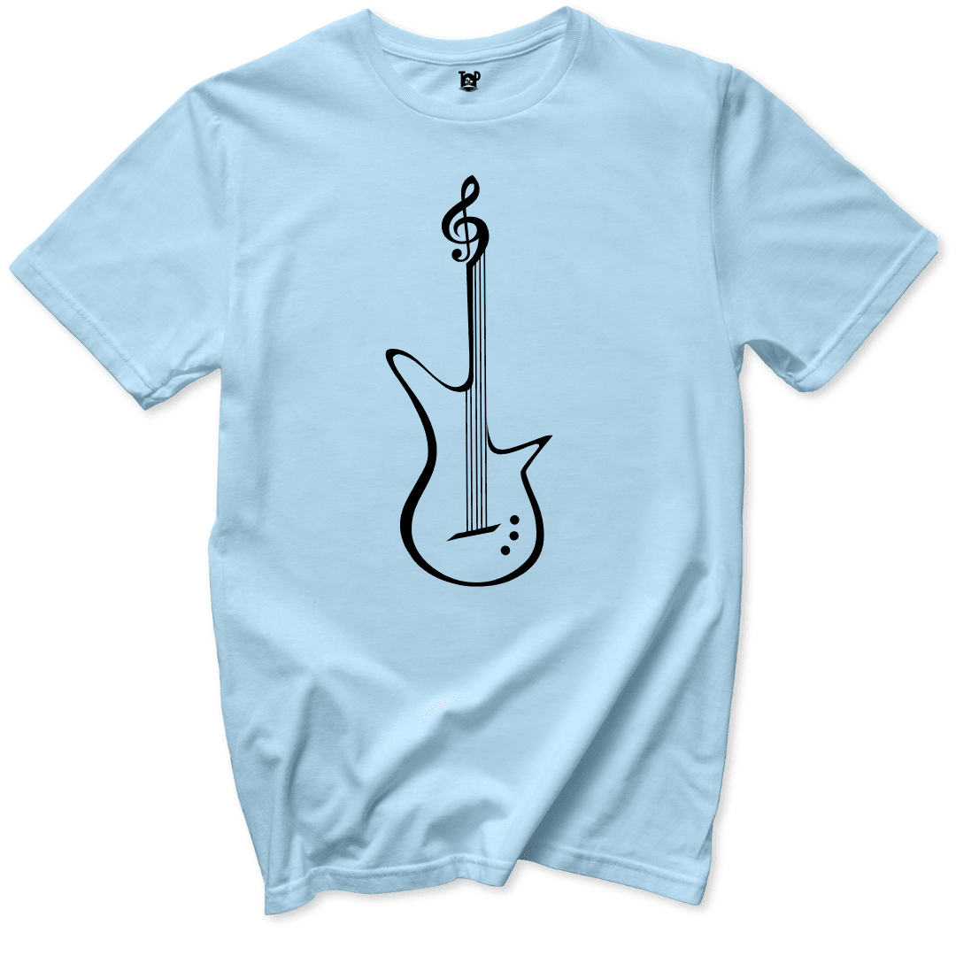 Printify T-Shirt Light Blue / S Guitar T-Shirt