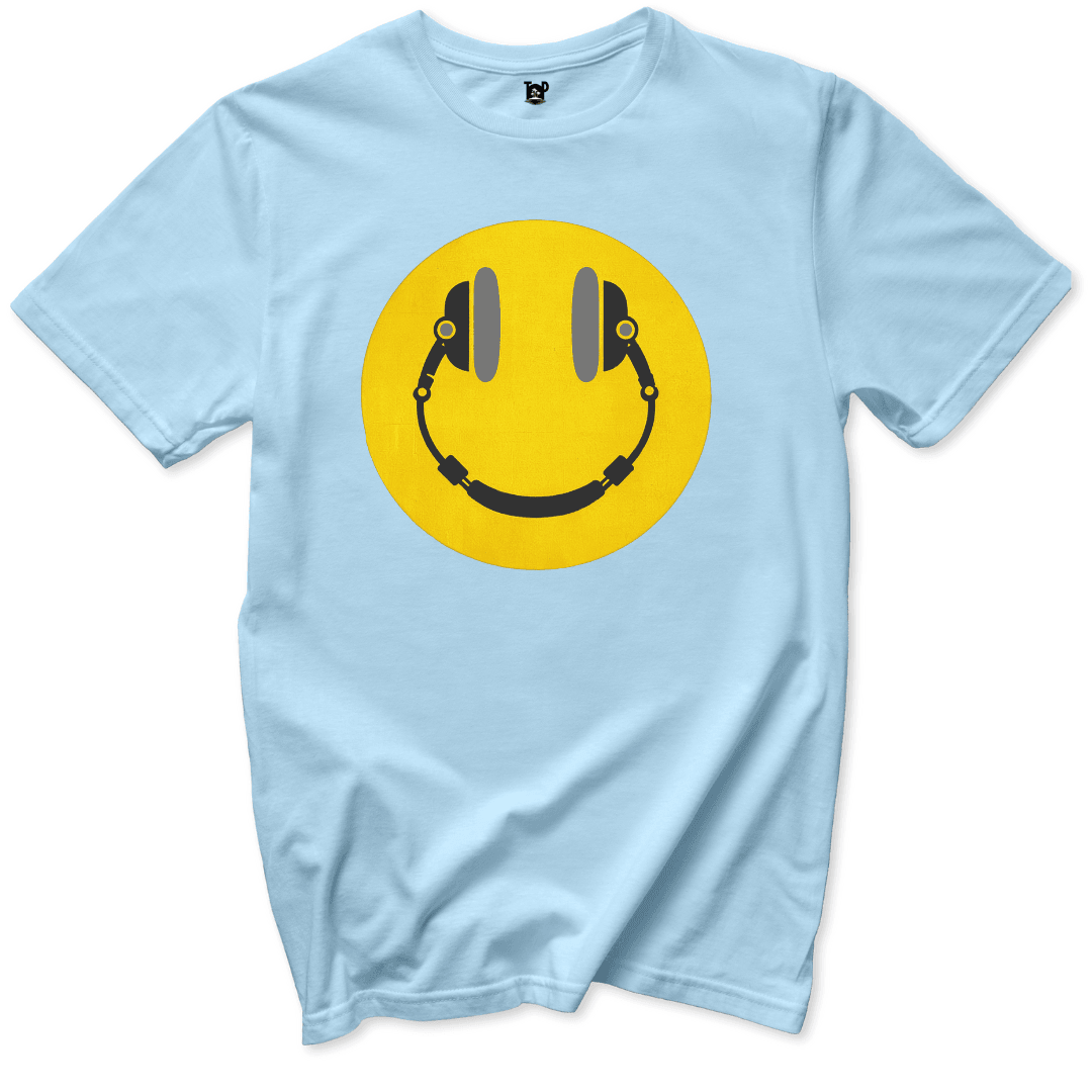 Printify T-Shirt Light Blue / S Happy Face T-Shirt