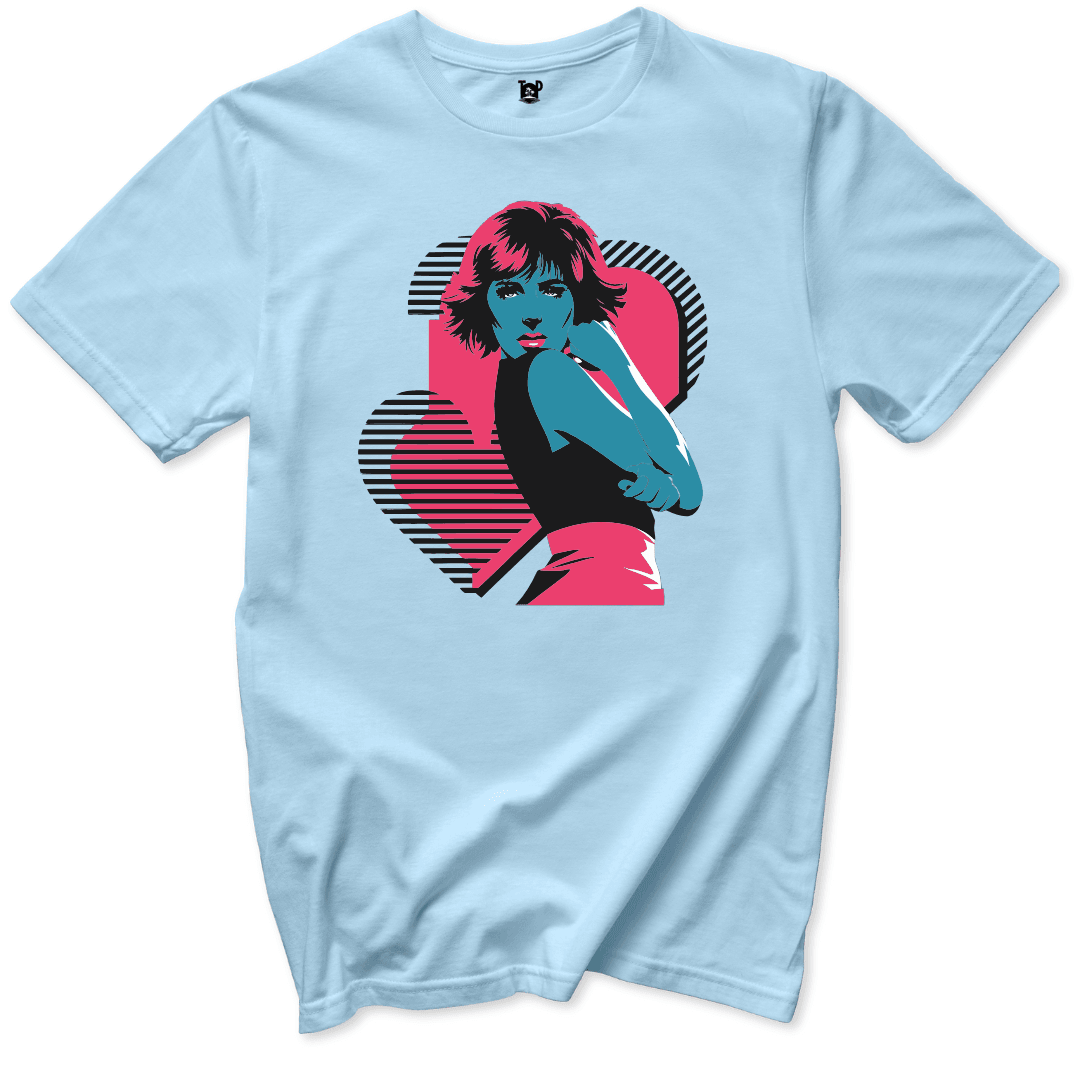 New Wave Girl  T-Shirt - Throwback Paradise #