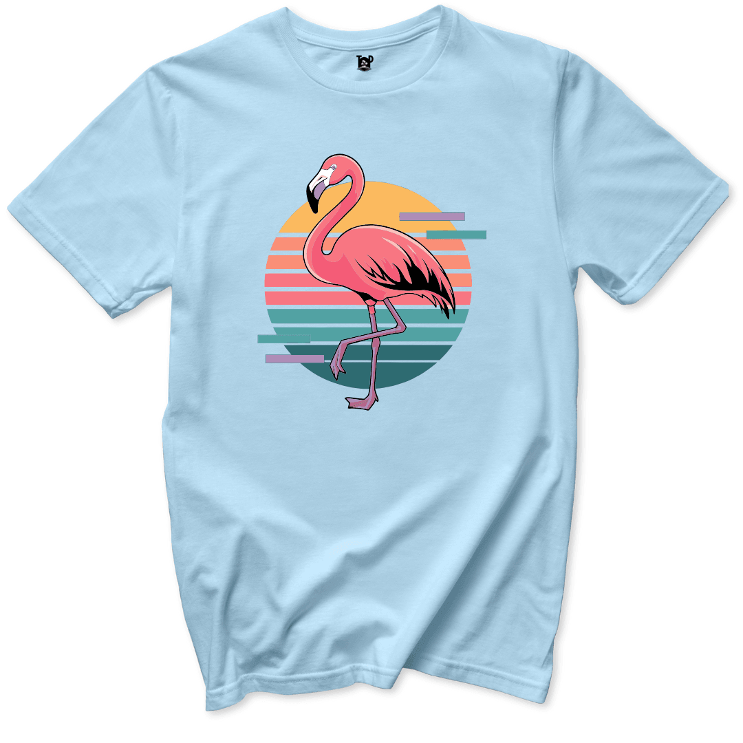 Retro Flamingo T-Shirt - Throwback Paradise #