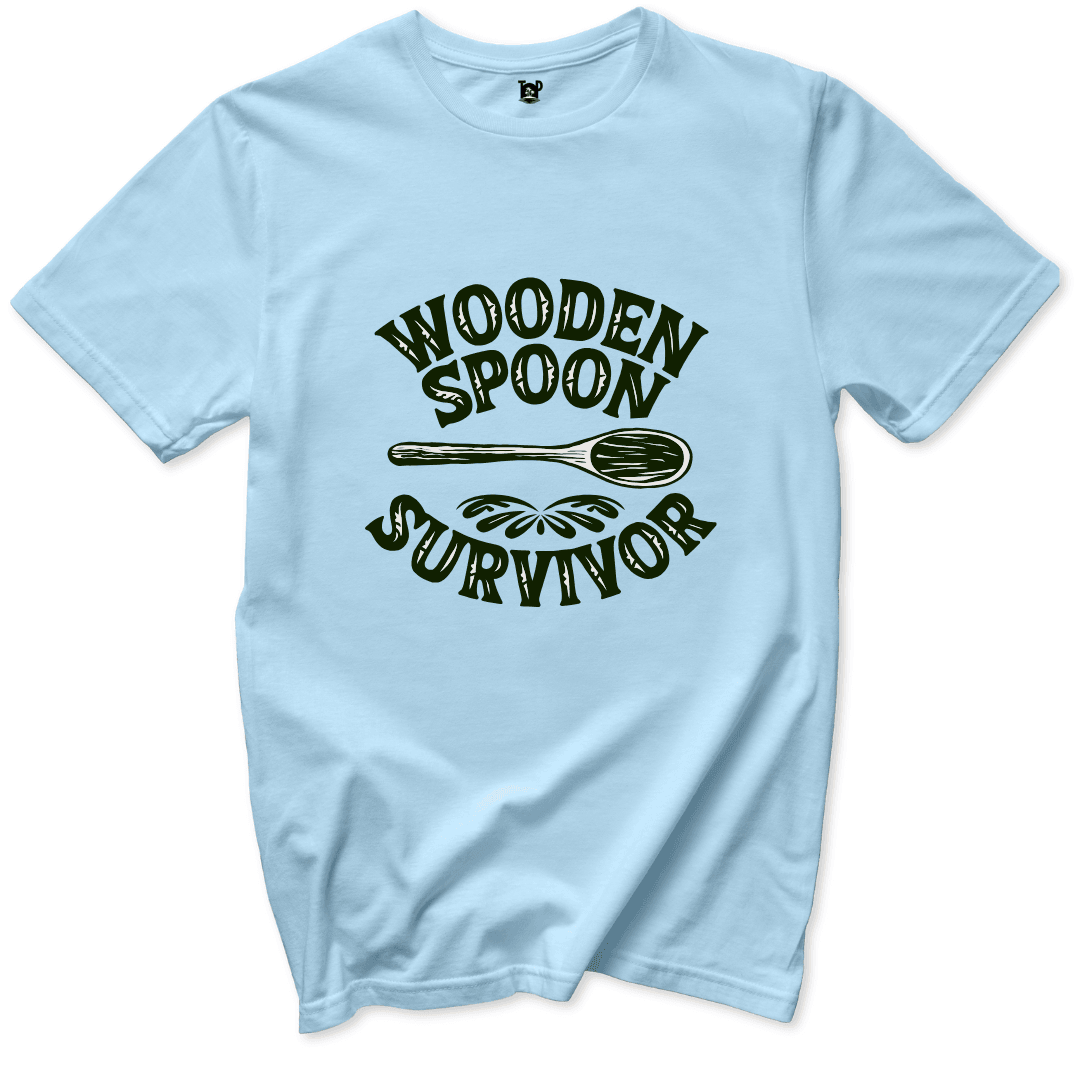 Printify T-Shirt Light Blue / S Wooden Spoon Survivor T-Shirt