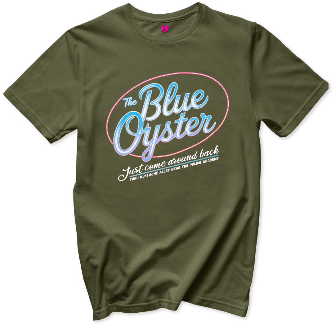 Blue Oyster T-Shirt - Throwback Paradise #