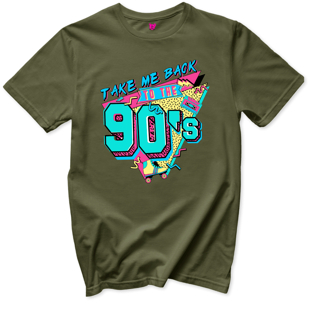 Take Me Back to the 90s T-Shirt - Throwback Paradise #