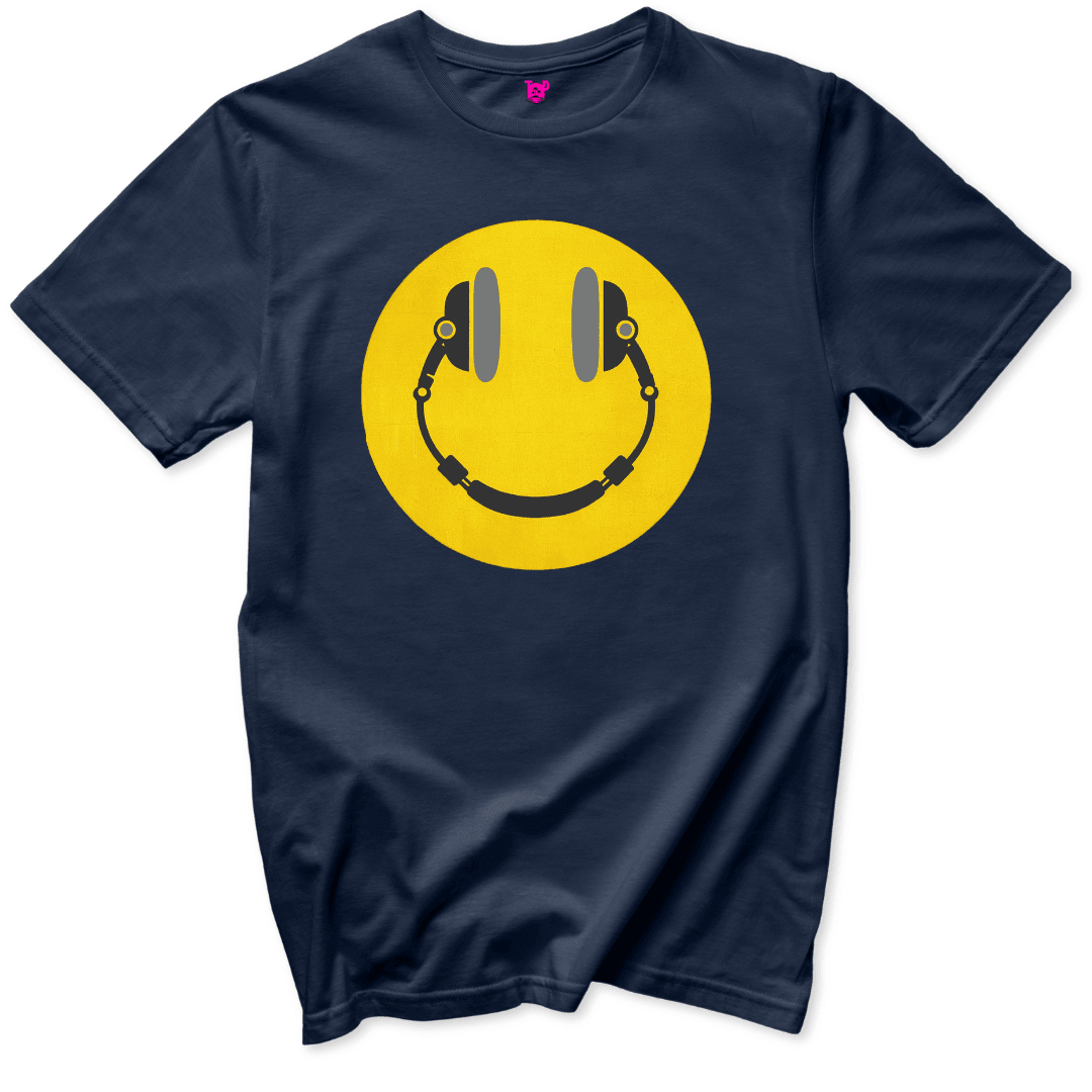 Printify T-Shirt Navy / S Happy Face T-Shirt