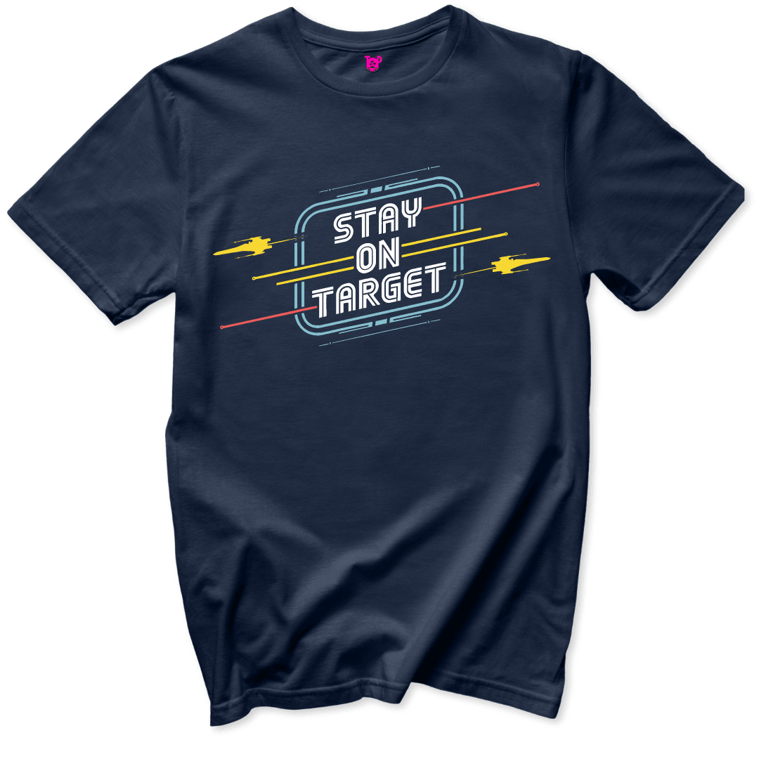 Printify T-Shirt Navy / S Stay on Target T-Shirt