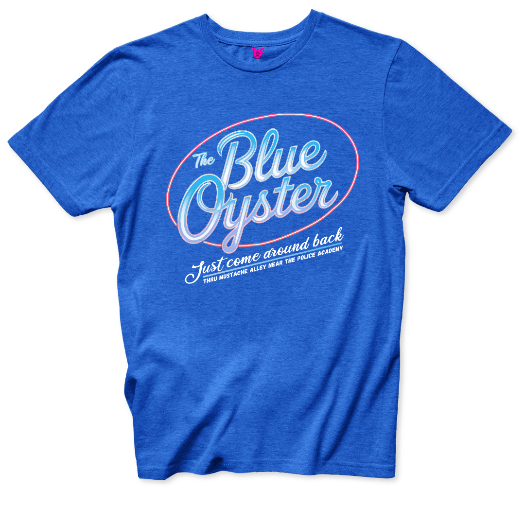 Blue Oyster T-Shirt - Throwback Paradise #