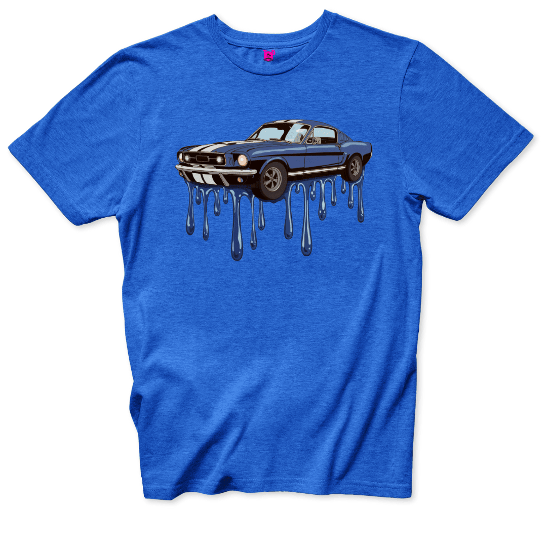 Dripping Muscle Car T-Shirt - Throwback Paradise #