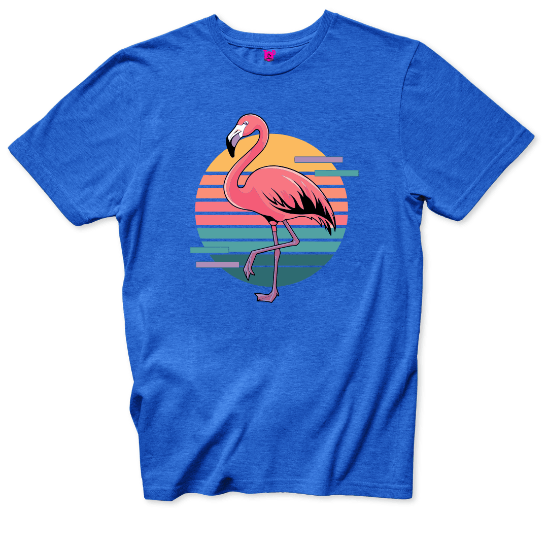 Retro Flamingo T-Shirt - Throwback Paradise #