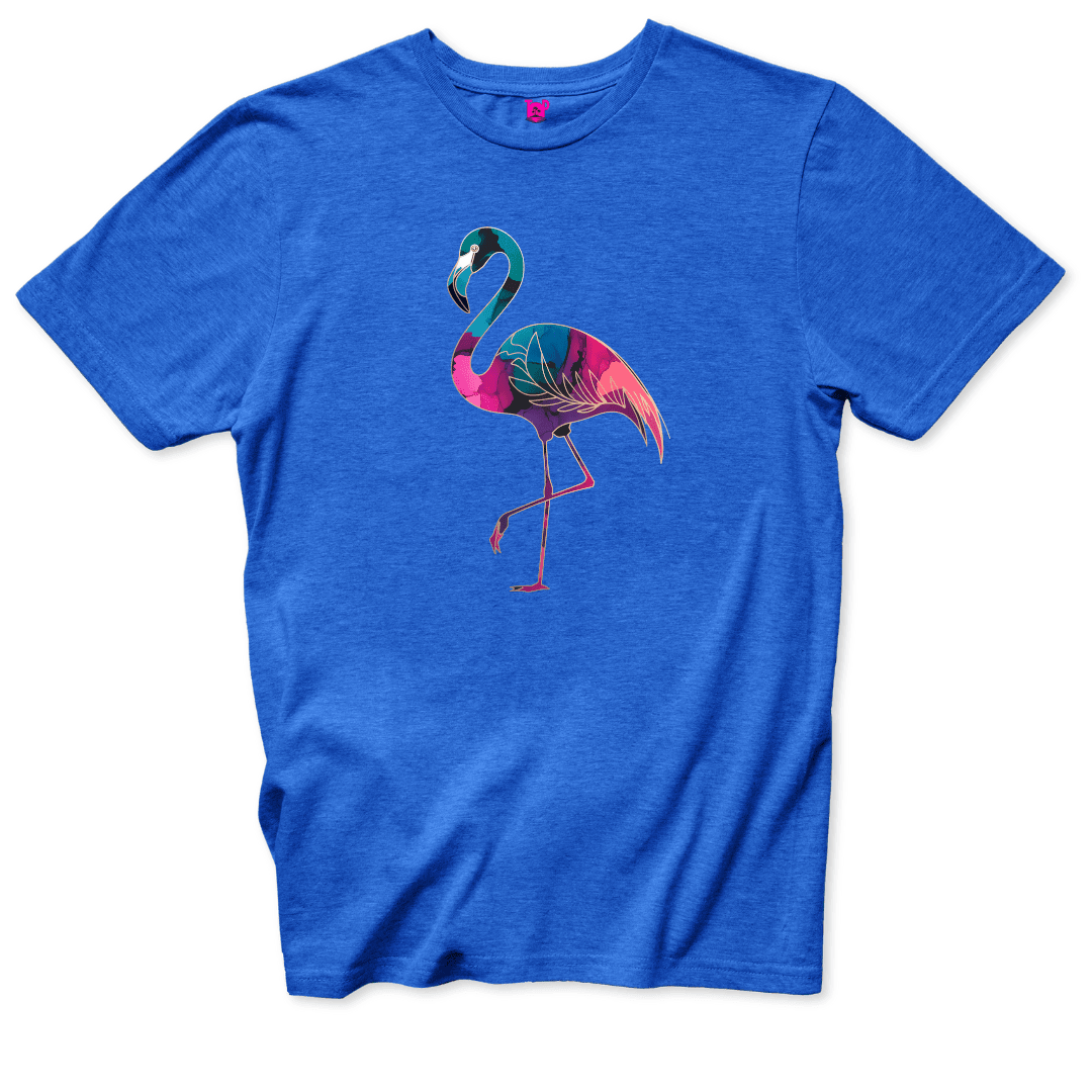 Vibrant Flamingo T-Shirt - Throwback Paradise #