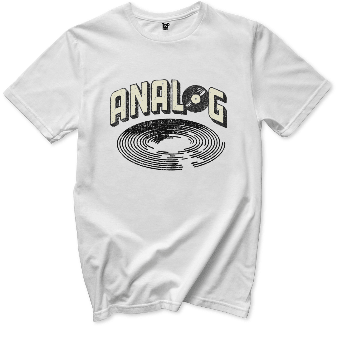 Analog Rules T-Shirt - Throwback Paradise #