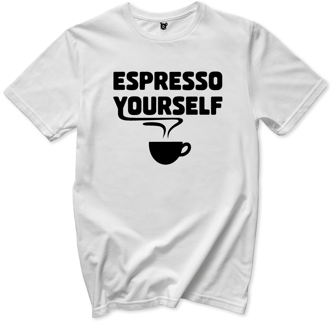 Espresso Yourself T-Shirt - Throwback Paradise #