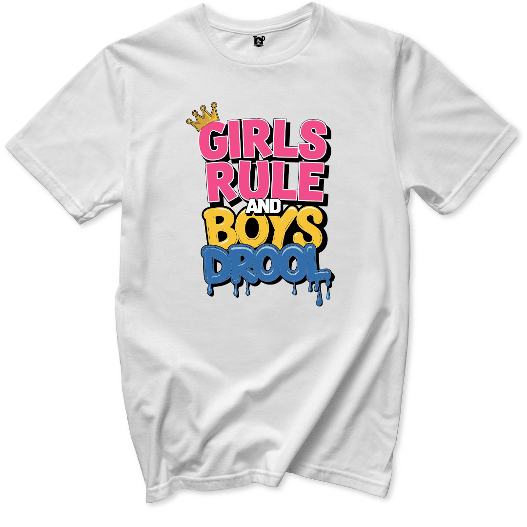 Girls Rule T-Shirt - Throwback Paradise #