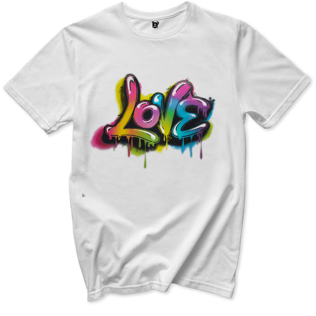 Graffiti Love T-Shirt - Throwback Paradise #