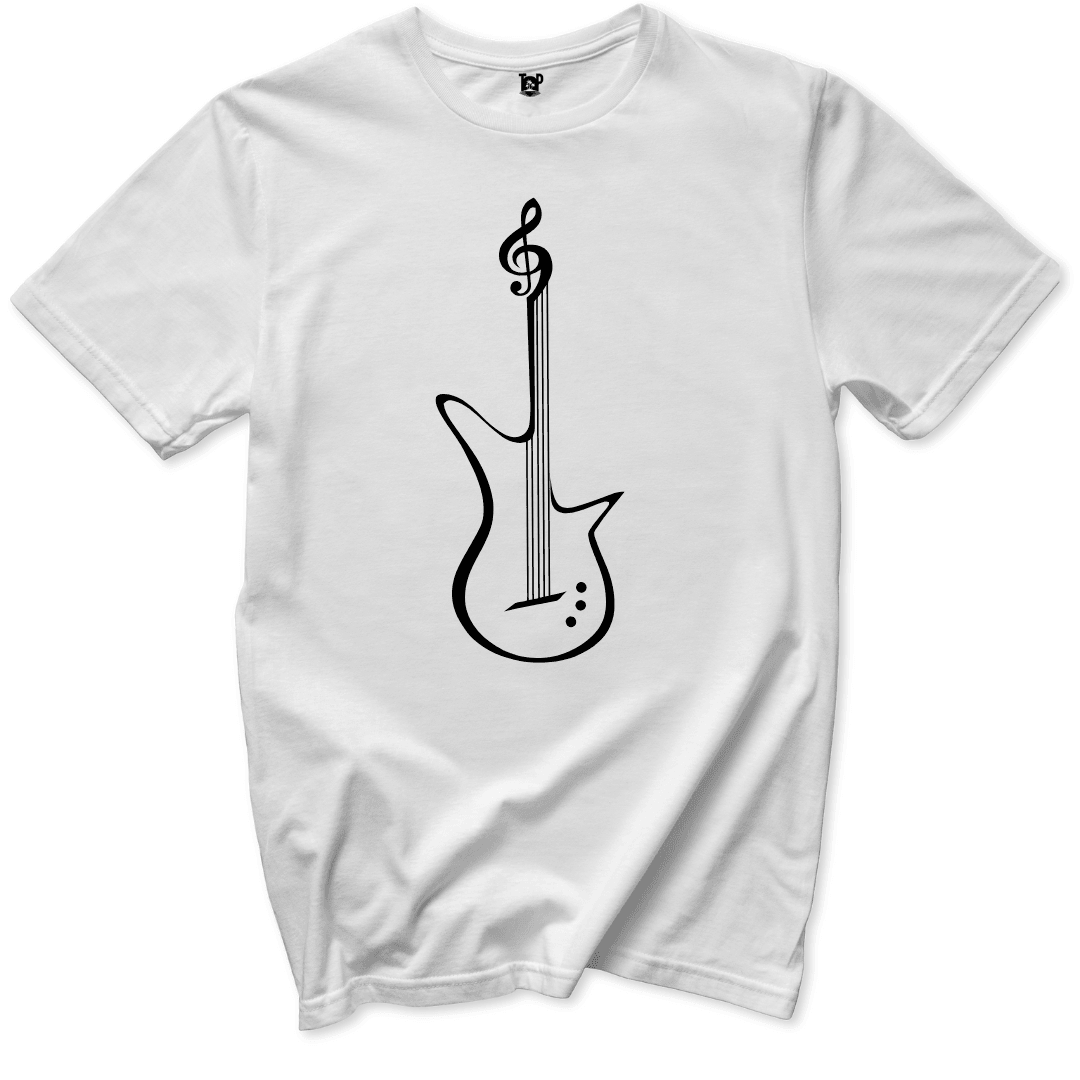 Printify T-Shirt White / S Guitar T-Shirt