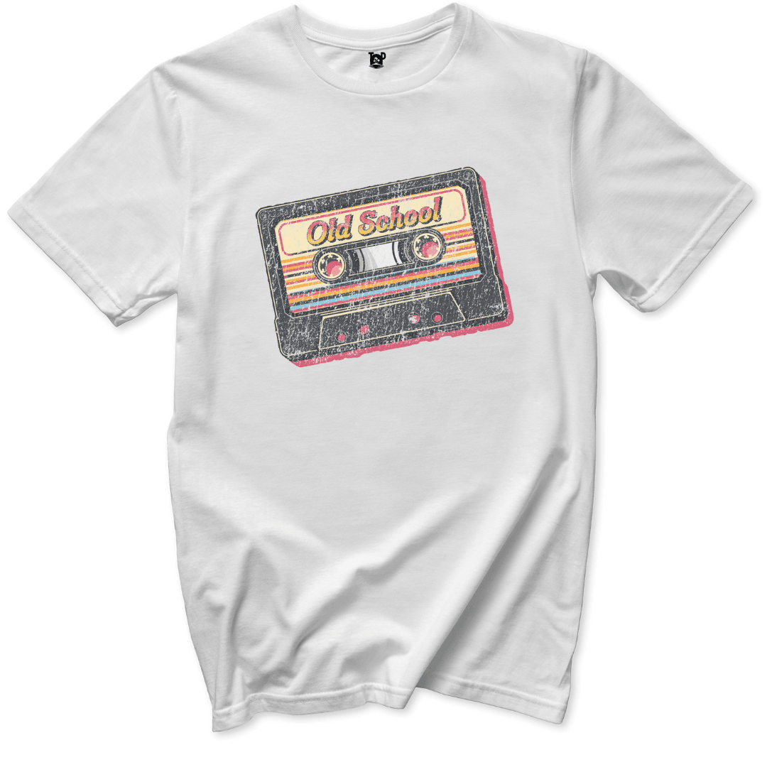 Old School Cassette T-Shirt - Throwback Paradise #