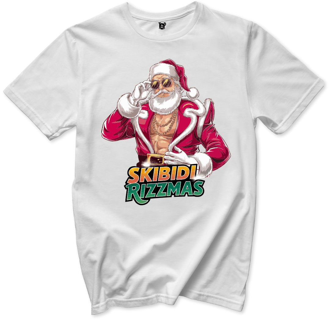 Printify T-Shirt White / S Skibidi Rizzmas T-Shirt