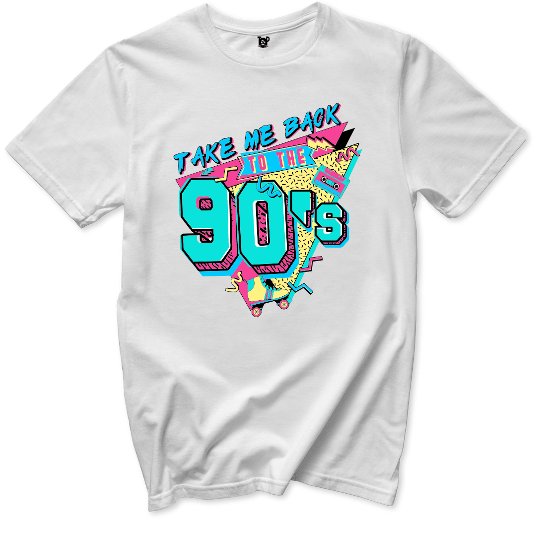 Take Me Back to the 90s T-Shirt - Throwback Paradise #