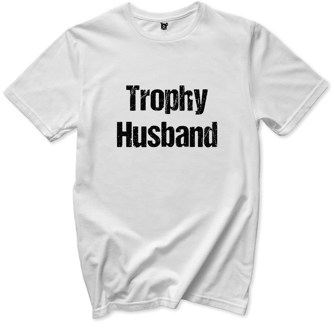 Printify T-Shirt White / S Trophy Husband T-Shirt