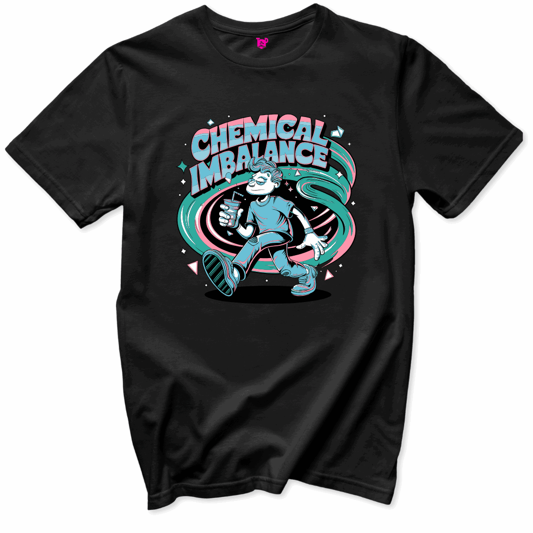 Printify T-Shirts Black / S Chemical Imbalance T-Shirt