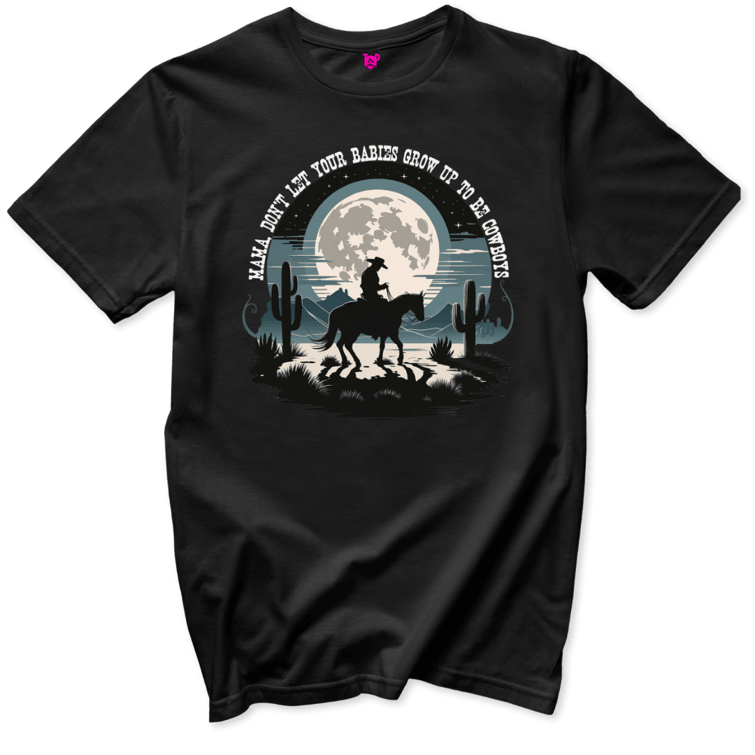 Cowboy Moon T-Shirt - Throwback Paradise #