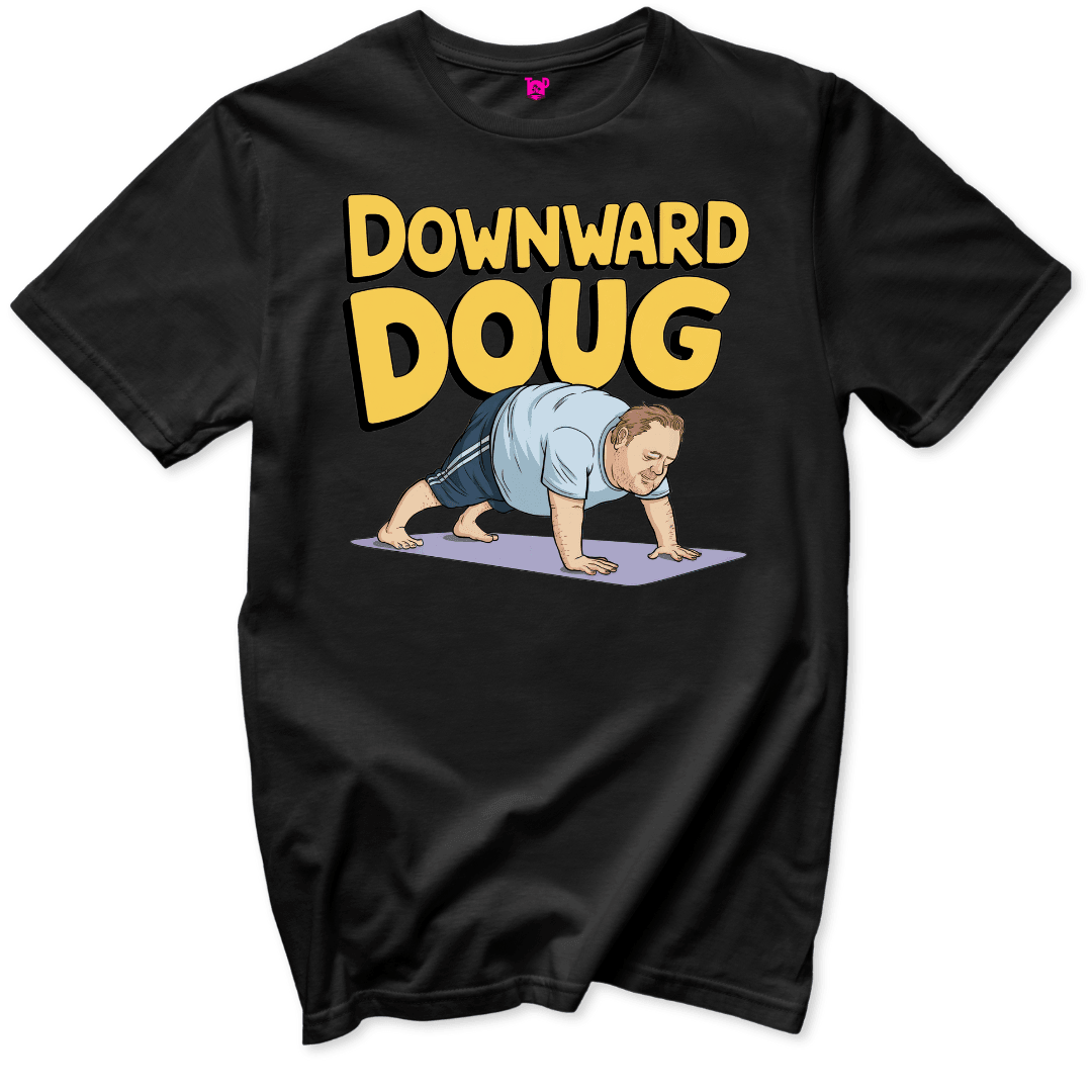 Downward Doug T-Shirt - Throwback Paradise #