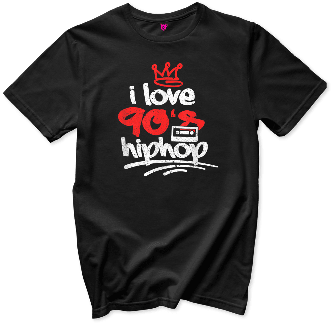 I Love 90s Hip Hop T-Shirt - Throwback Paradise #