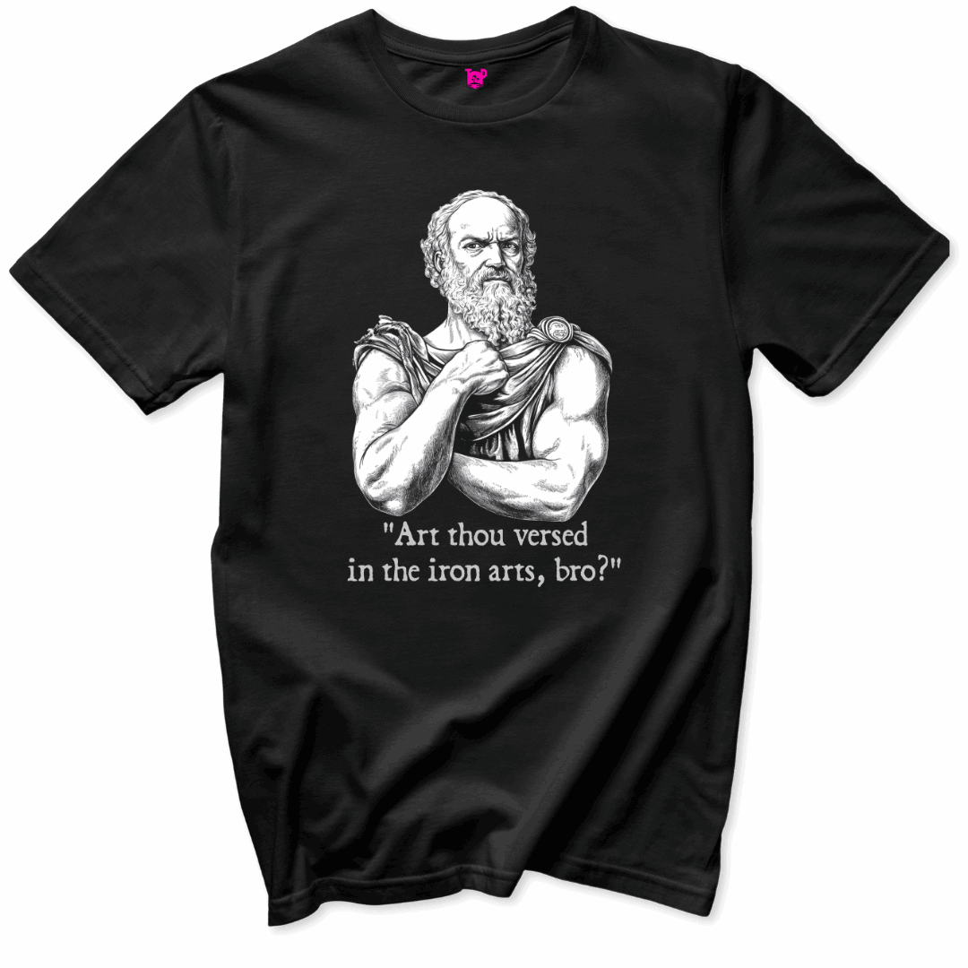 Printify T-Shirts Black / S Iron Arts Philosopher Gym T-Shirt