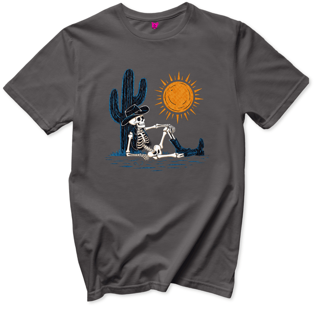 Desert Chill Skeleton T-Shirt - Throwback Paradise #