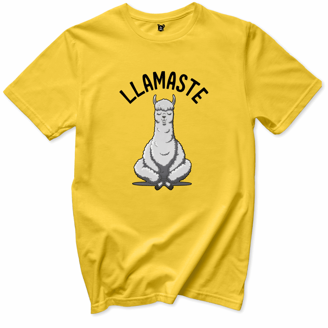 Printify T-Shirts Daisy / S Llamaste Yoga Llama T-Shirt