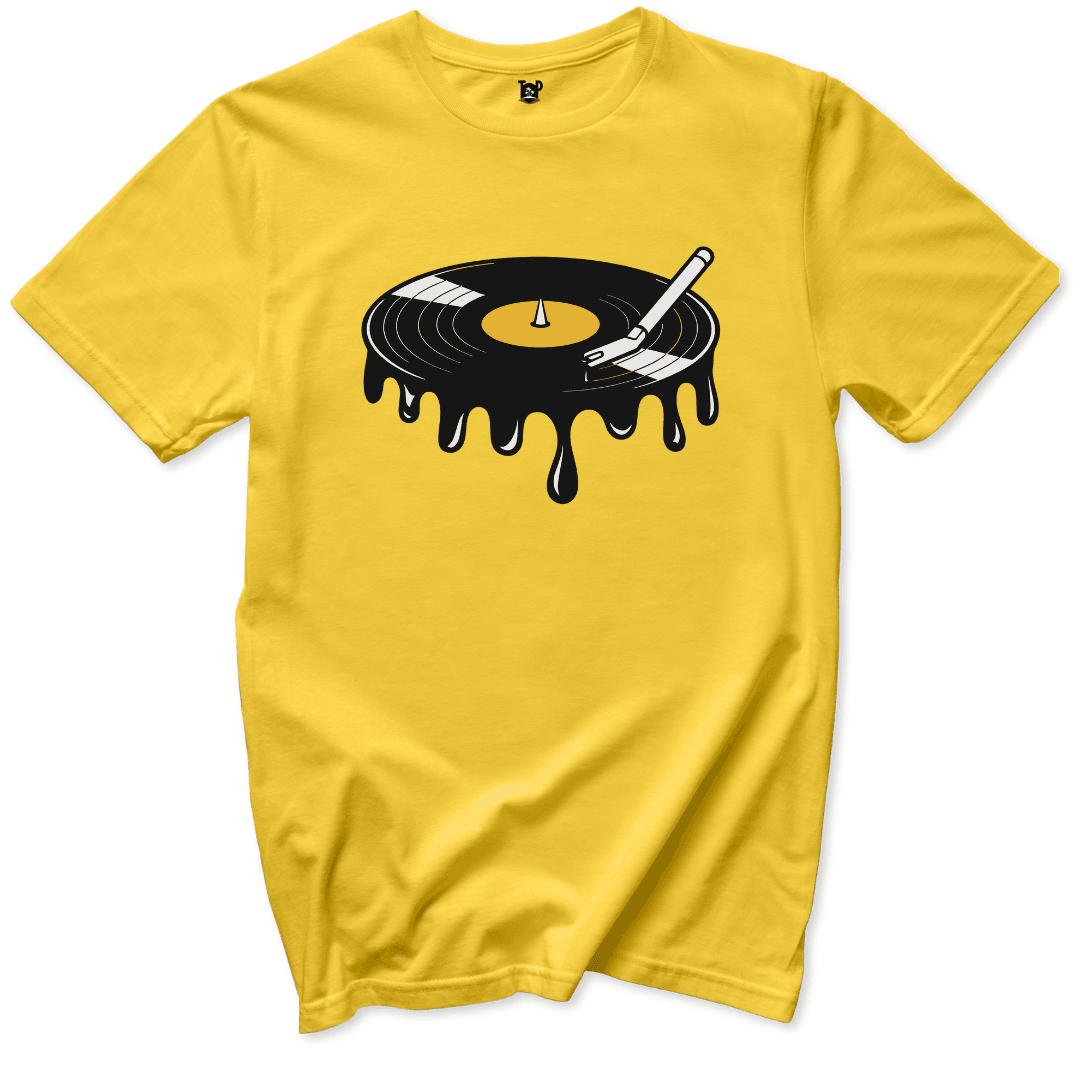 Melted Record T-Shirt - Throwback Paradise #