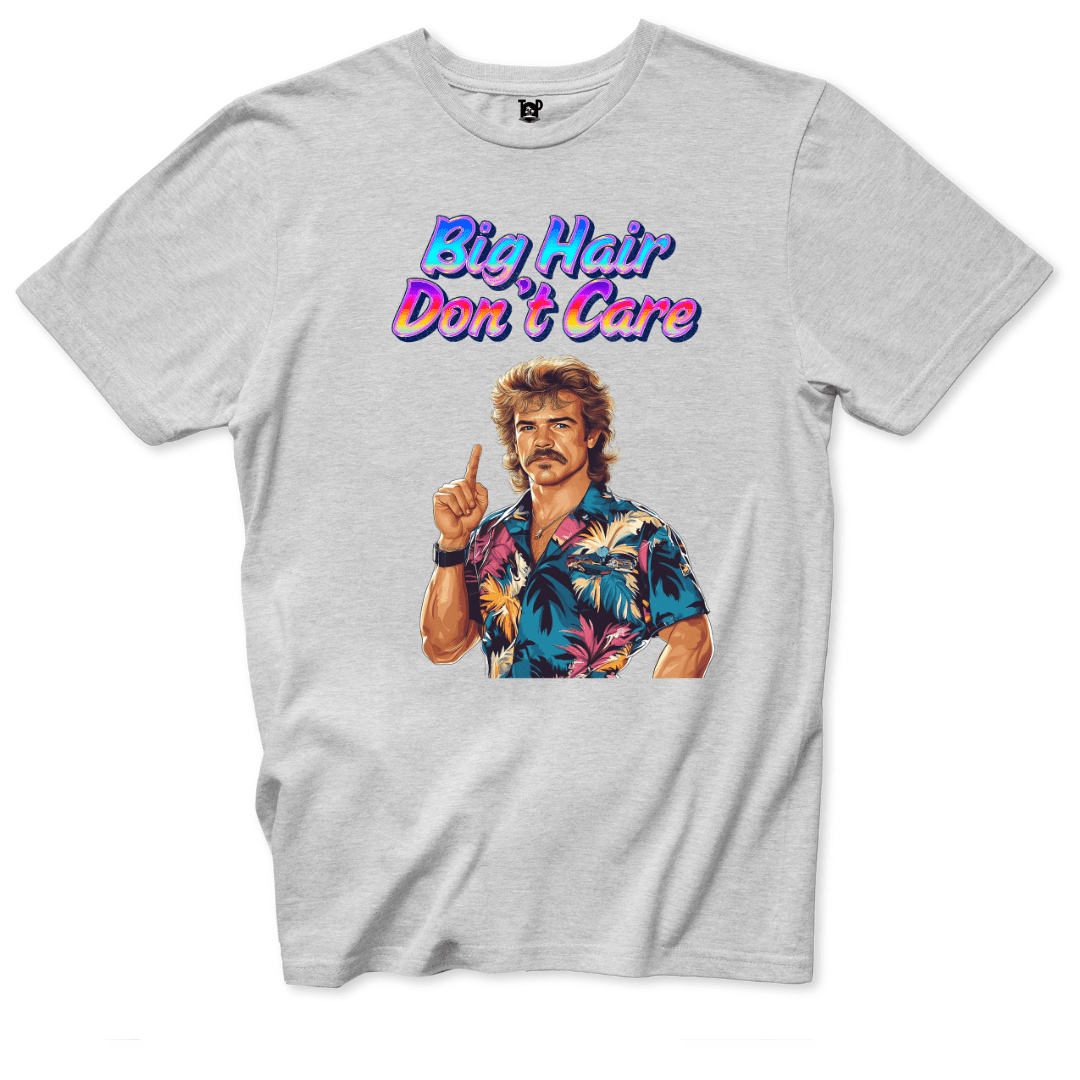 Big Hair Don’t Care Retro T-Shirt - Throwback Paradise #