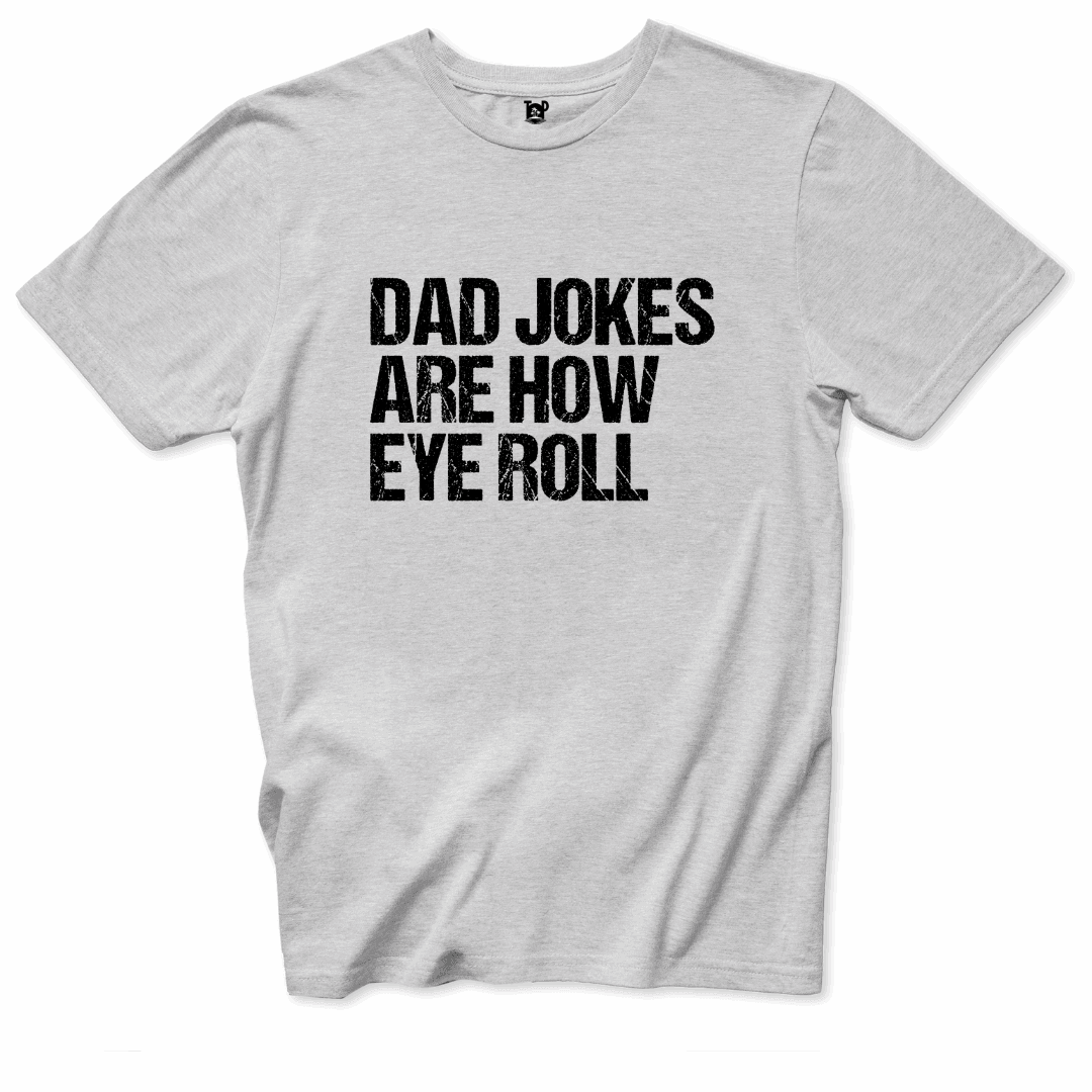 Printify T-Shirts Ice Grey / S Dad Jokes T-Shirt