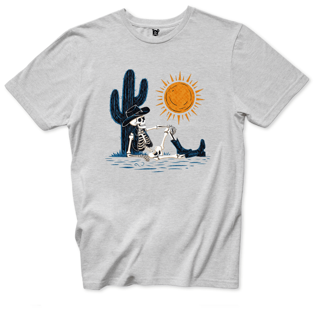 Desert Chill Skeleton T-Shirt - Throwback Paradise #