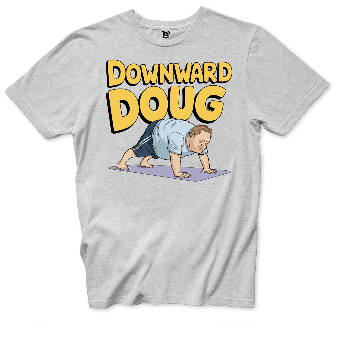 Downward Doug T-Shirt - Throwback Paradise #