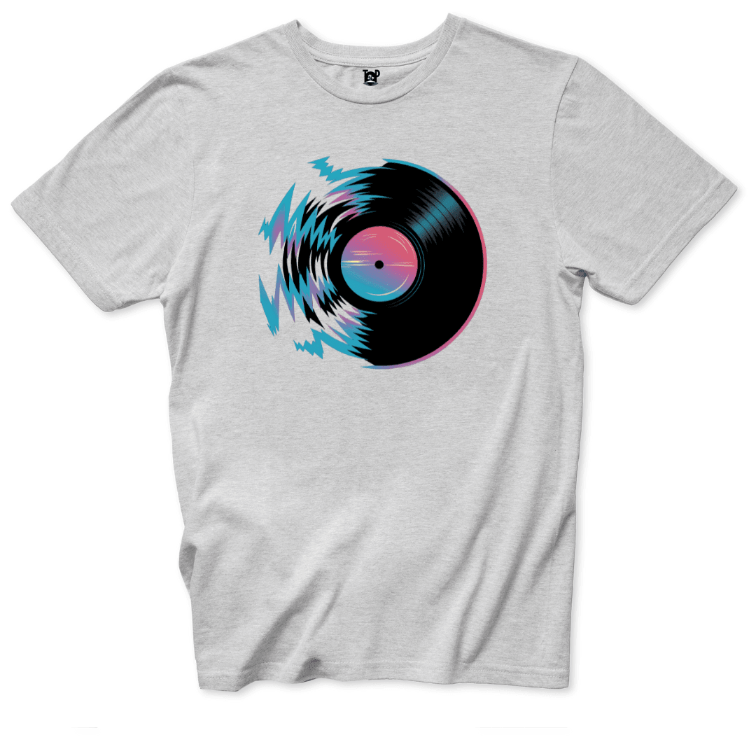 Electric Record Design T-Shirt - Throwback Paradise #