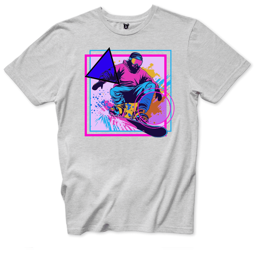 Retro Snowboard T-Shirt - Throwback Paradise #