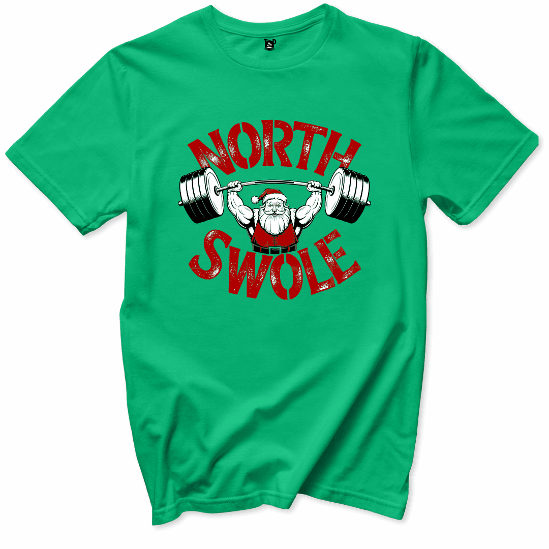 Printify T-Shirts Irish Green / S North Swole T-Shirt