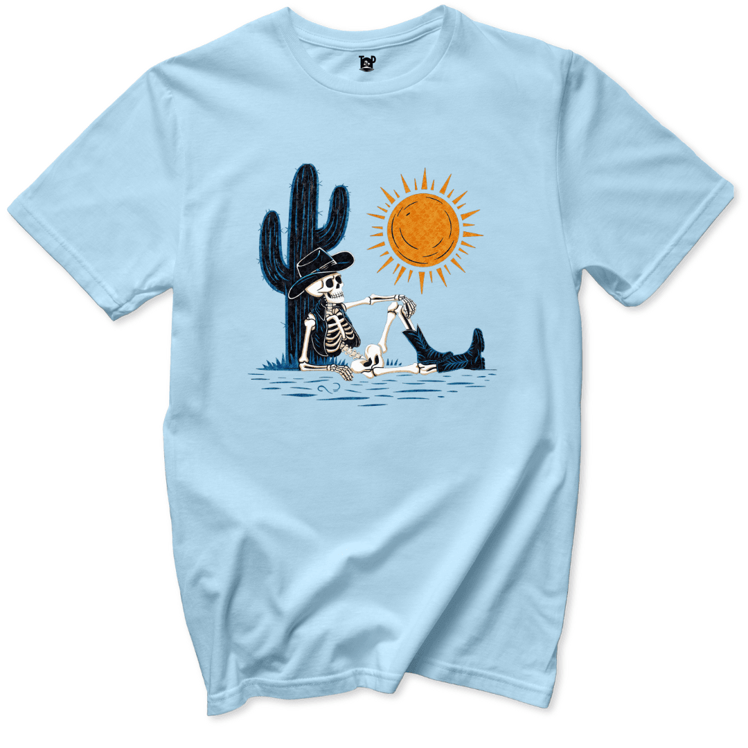 Desert Chill Skeleton T-Shirt - Throwback Paradise #