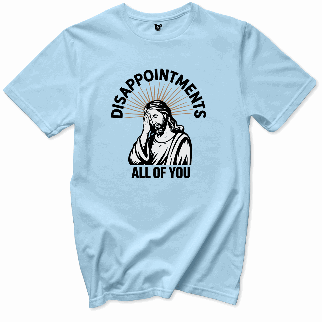 Printify T-Shirts Light Blue / S Disappointments T-Shirt