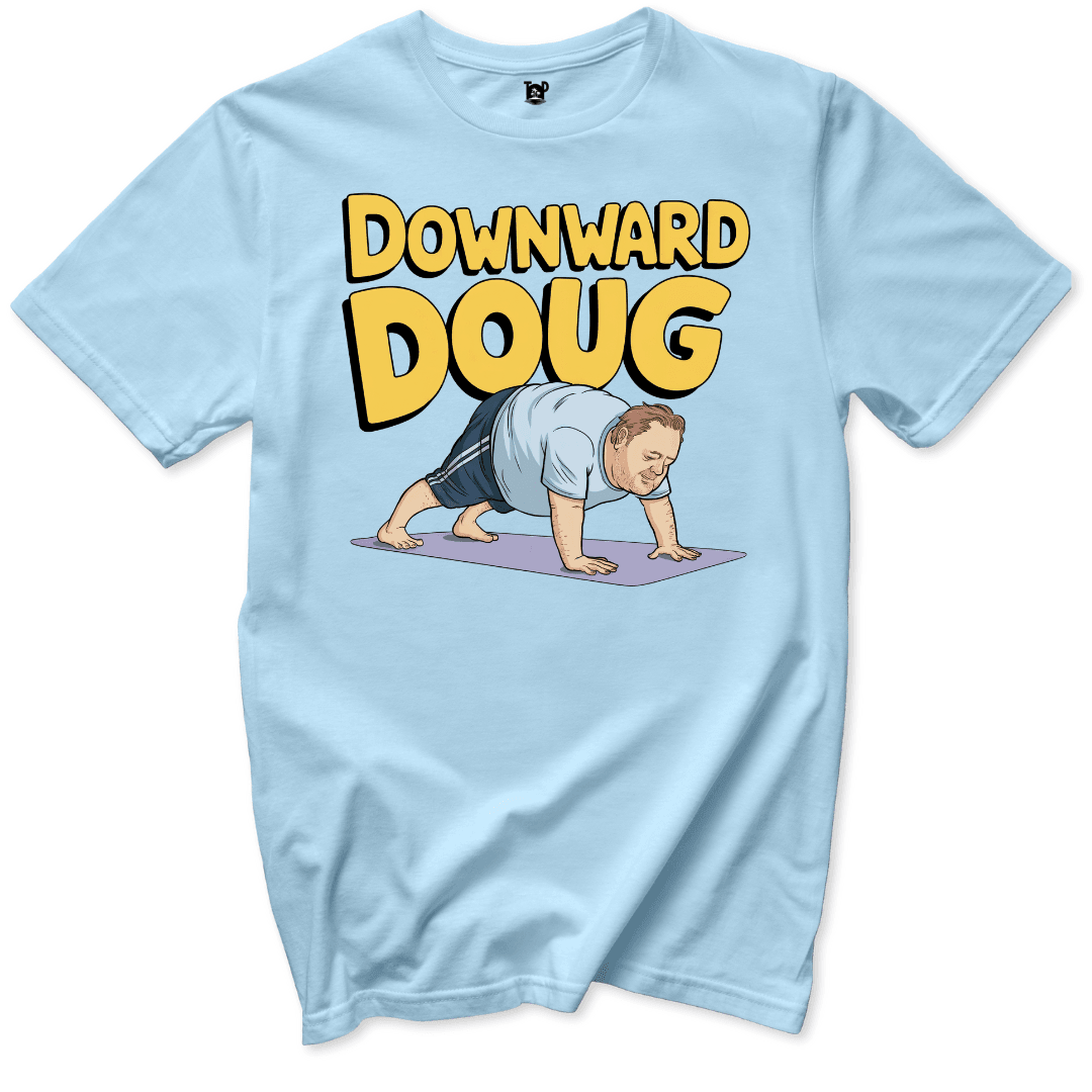 Downward Doug T-Shirt - Throwback Paradise #