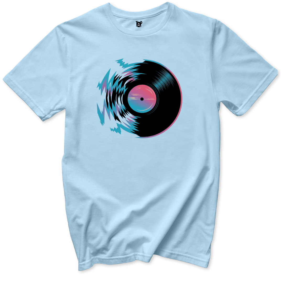 Electric Record Design T-Shirt - Throwback Paradise #