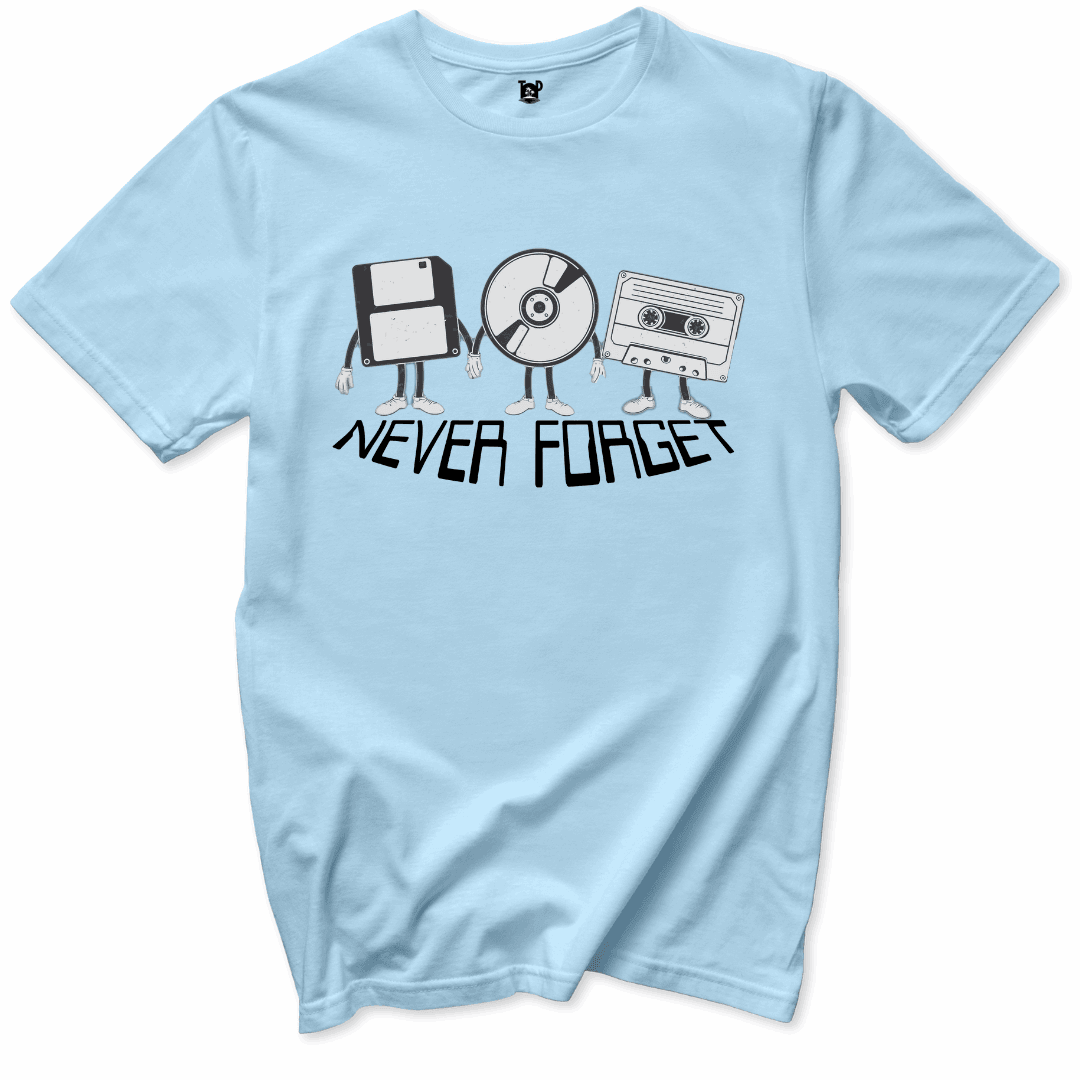 Printify T-Shirts Light Blue / S Never Forget T-Shirt