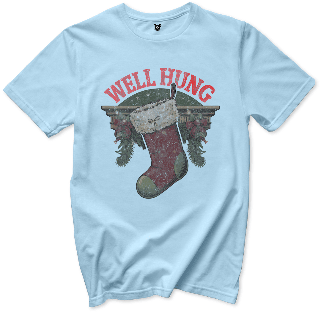 Printify T-Shirts Light Blue / S Well Hung T-Shirt