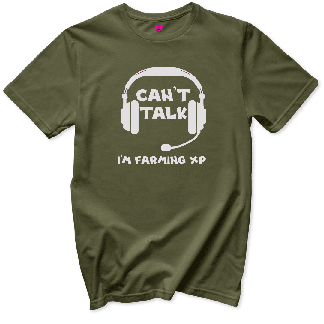 Cant Talk Farming XP T-Shirt - Throwback Paradise #