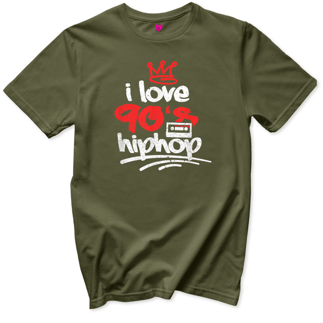 I Love 90s Hip Hop T-Shirt - Throwback Paradise #